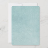 Aqua Wedding Roos Kaart (Achterkant)