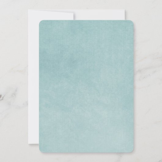 Aqua Wedding Roos Kaart (Achterkant)