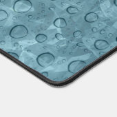 Aqua Wet Look Water Drops Art Desk Mat Pad (Hoek)