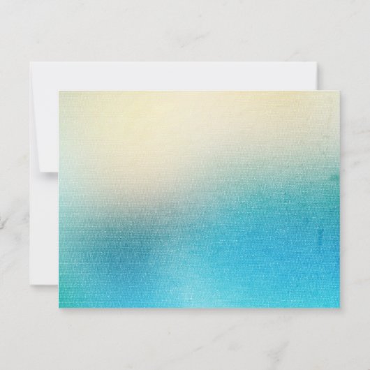 Aqua White bewaar de datum Save The Date (Achterkant)