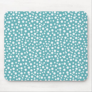 Aqua White Confetti Muismat