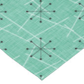 Aqua, White en Black Starbursts | Veertig atoomeen Tafelkleed (Gekanteld)