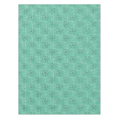 Aqua, White en Black Starbursts | Veertig atoomeen Tafelkleed (Voorkant)