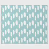 Aqua White Feathers Baby shower Cadeaupapier (Vlak)