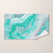 Aqua White Gemstone Agate Mineral Quartz Bad Handdoek (Handdoek)