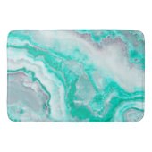 Aqua White Gemstone Agate Mineral Quartz Badmat (Voorkant)