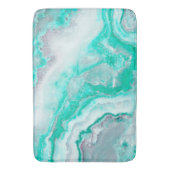 Aqua White Gemstone Agate Mineral Quartz Badmat (Voorkant Verticaal)