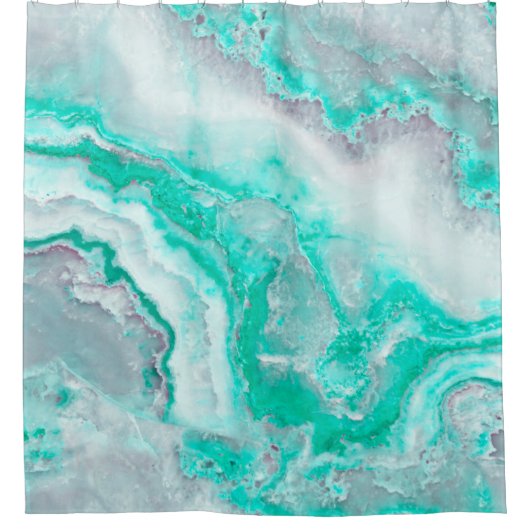 Aqua White Gemstone Agate Mineral Quartz Douchegordijn (Voorkant)