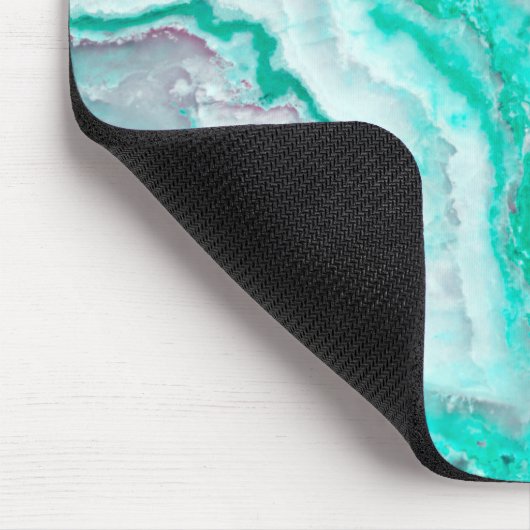 Aqua White Gemstone Agate Mineral Quartz Muismat (Hoek)