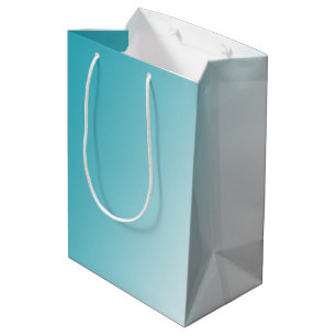 Aqua White Ombre Medium Cadeauzakje