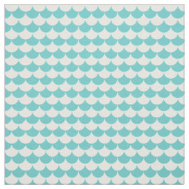 Aqua White Pattern-schalen Stof