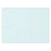 Aqua/White Simple Stripes Pattern Tafelkleed (Voorkant (Horizontaal))