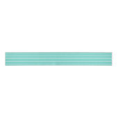 Aqua-White Stripes Pattern Grosgrain Lint (Voorkant)