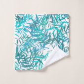 Aqua willow- en Stripes Bath-handdoekset Bad Handdoek (Wasdoekje)