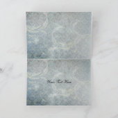 aqua winter bruiloft Hartelijk dank Bedankkaart (Binnen)