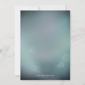Aqua Winter Rehearsal Dinner nodig Kaart (Achterkant)