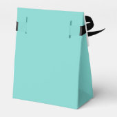 Aqua & Witte Bogen Feestzakken Bedankdoosjes (Achterkant)