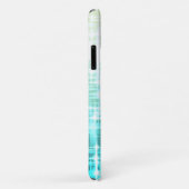 Aqua Witte Gradiënt Glow Sparkles Persoonlijk Case-Mate iPhone Case (Achterkant/rechts)