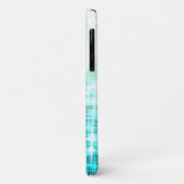Aqua Witte Gradiënt Glow Sparkles Persoonlijk Case-Mate iPhone Case (Achterkant/links)