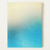 Aqua Witte Ombre Berry Zoete Aardbeien Planner (Achterkant)