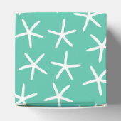 Aqua-witte zeester bedankdoosjes (Bovenkant)