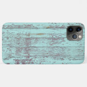 aqua wood phone case (Achterkant (horizontaal))