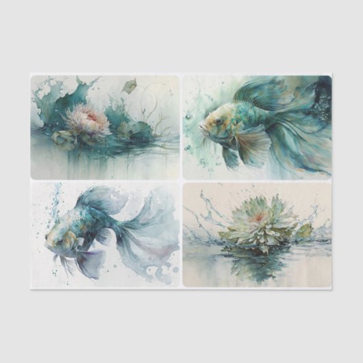 Aqua World Tissuepapier (Voorkant)