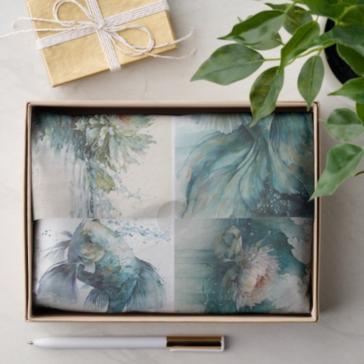 Aqua World Tissuepapier (Geschenk)