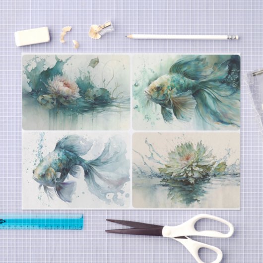 Aqua World Tissuepapier (Craft)