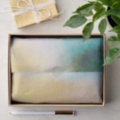 Aqua Yellow Gold Blush Tie Dye Ombre Tissuepapier (Geschenk)