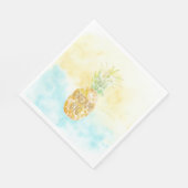 Aqua Yellow Pineapple Gold Dream Servet (Hoek)