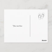 Aqua Zand dollar strand bruiloft Bedankt kaarten (Achterkant)