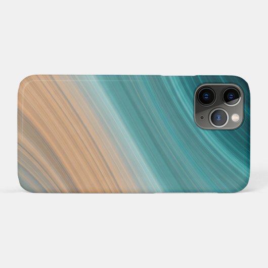 Aqua Zandstroom Case-Mate iPhone Case (Achterkant (horizontaal))