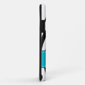 Aqua Zebra Print Case-Mate iPhone Case (Achterkant/rechts)