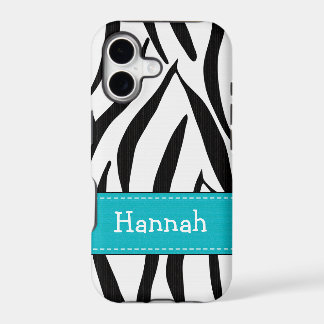Aqua zebraprint