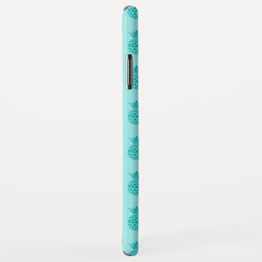 Aqua Zee Foam Blue Pineapple Pattern Case-Mate iPhone Case (Achterkant/rechts)