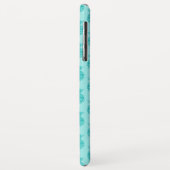 Aqua Zee Foam Blue Pineapple Pattern Case-Mate iPhone Case (Achterkant/links)