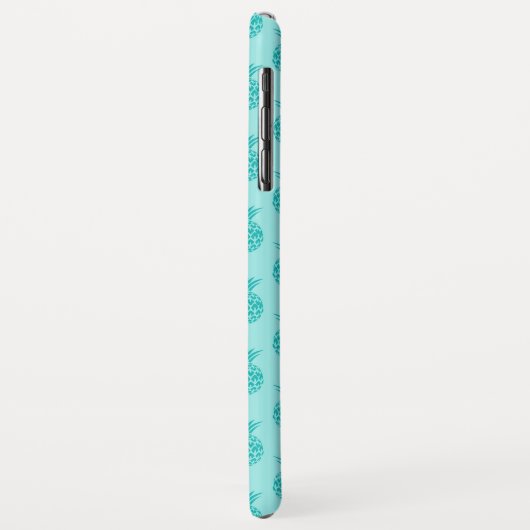 Aqua Zee Foam Blue Pineapple Pattern Case-Mate iPhone Case (Achterkant/links)