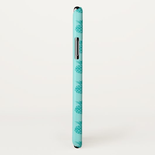 Aqua Zee Foam Blue Pineapple Pattern Case-Mate iPhone Case (Achterkant / rechts)
