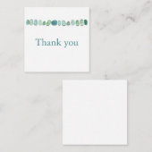 Aqua Zee Glass Flat Note Kaart Notitiekaartje (Voorkant / Achterkant)