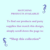 Aqua Zeemeermin Verjaardag Papieren Bordje