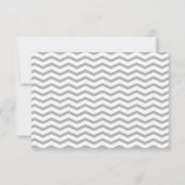 Aqua Zig Zag RSVP Kaart (Achterkant)