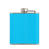 Aqua Zwart en Wit Monogram Heupfles (Achterkant)