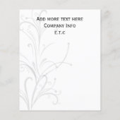 aqua, zwarte en witte grafische brochures (Achterkant)