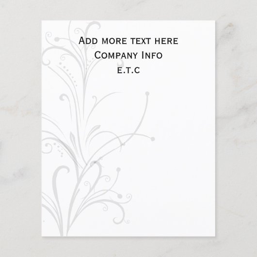 aqua, zwarte en witte grafische brochures (Achterkant)