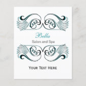 aqua, zwarte en witte grafische brochures (Voorkant)