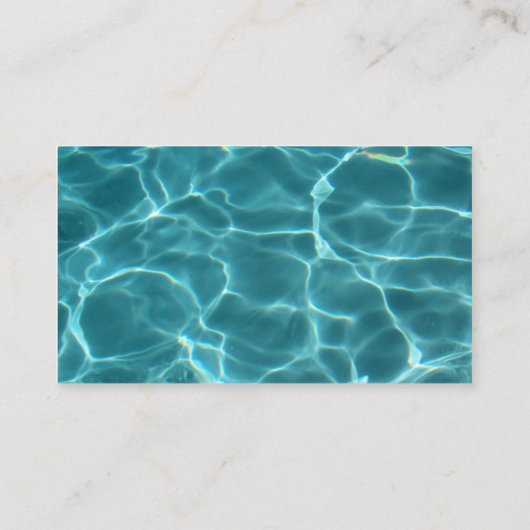 Aqua-zwembad Visitekaartje (Achterkant)