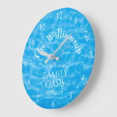 Aqua-zwembad zomerrimpelfamilie grote klok (Hoek)