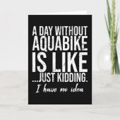 Aquabike grappig geschenk kaart (Voorkant)