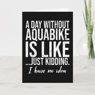 Aquabike grappig geschenk kaart